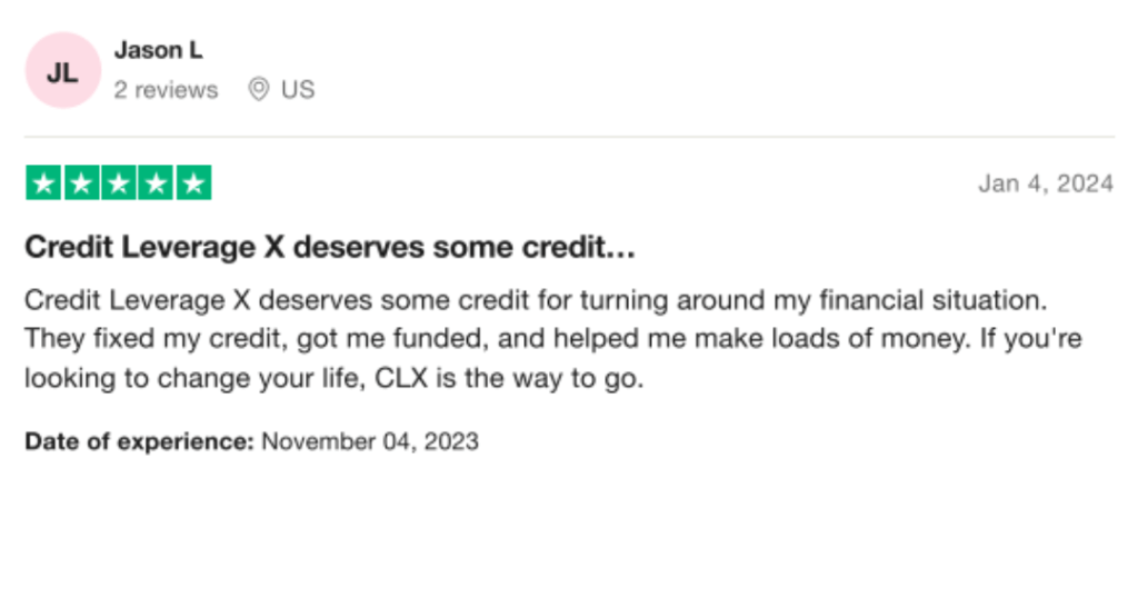 Jason Le - Credit Leverage X Testimonial