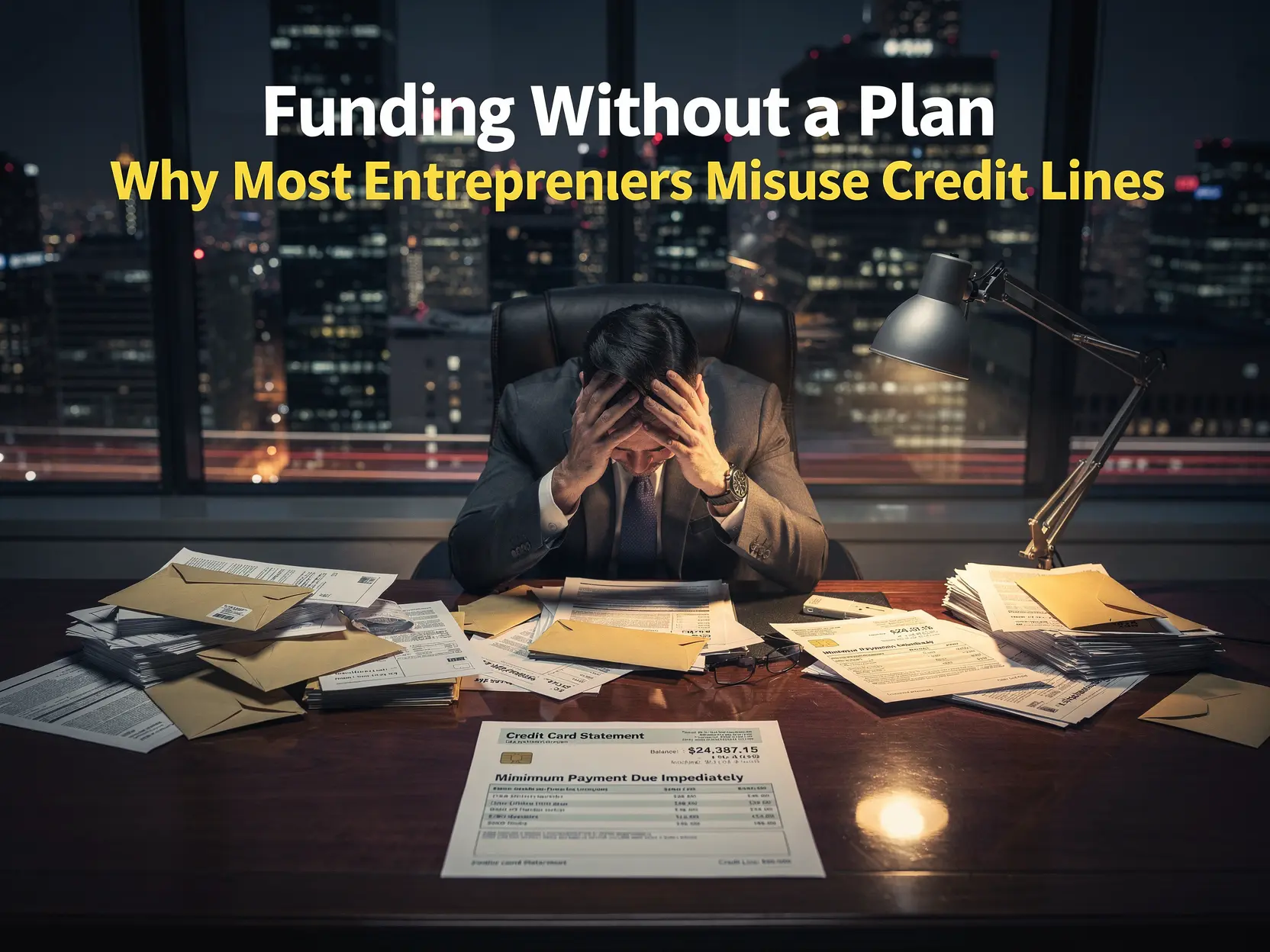funding without a plan why most entrepreneurs misuse credit lines