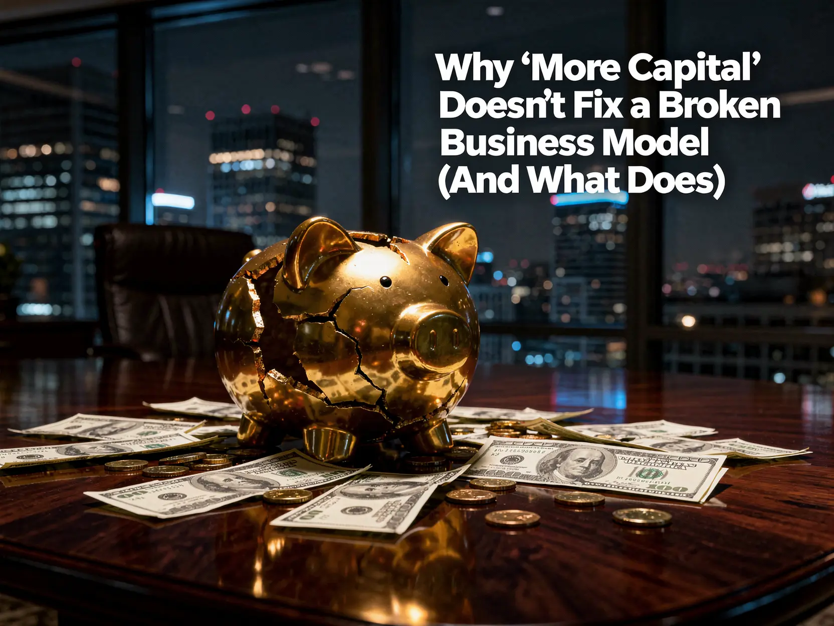 why “more capital” doesn’t fix a broken business model (and what does)