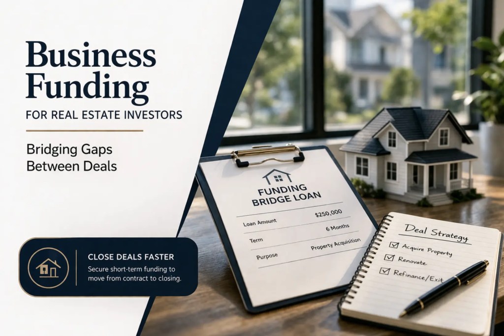 business funding for real estate investors bridging gaps between deals