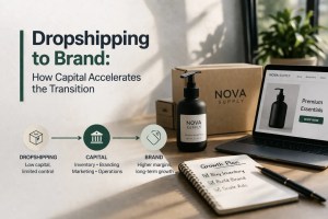 dropshipping to brand how capital accelerates the transition