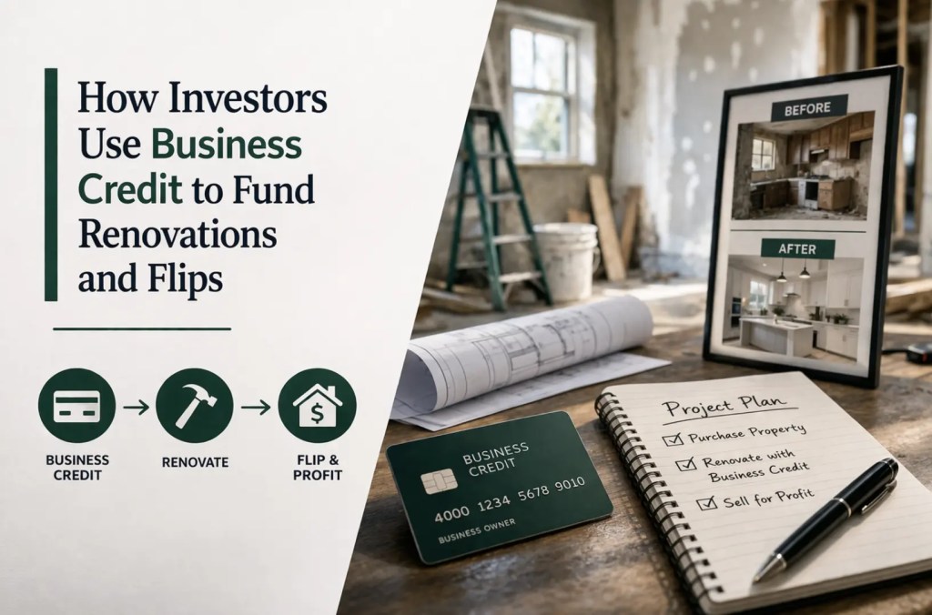 how investors use business credit to fund renovations and flips