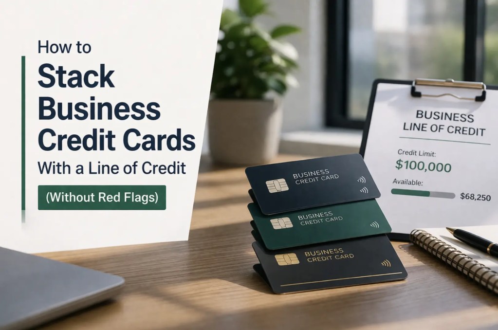 how to stack business credit cards with a line of credit (without red flags)