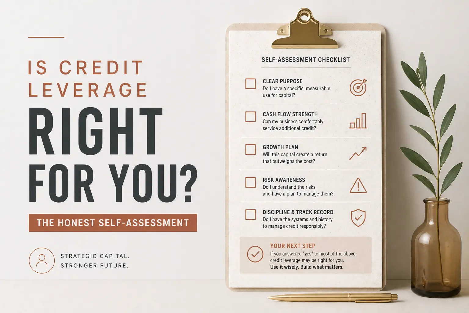 is credit leverage right for you? the honest self assessment