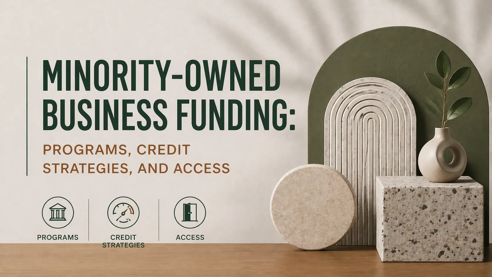 minority owned business funding programs, credit strategies, and access