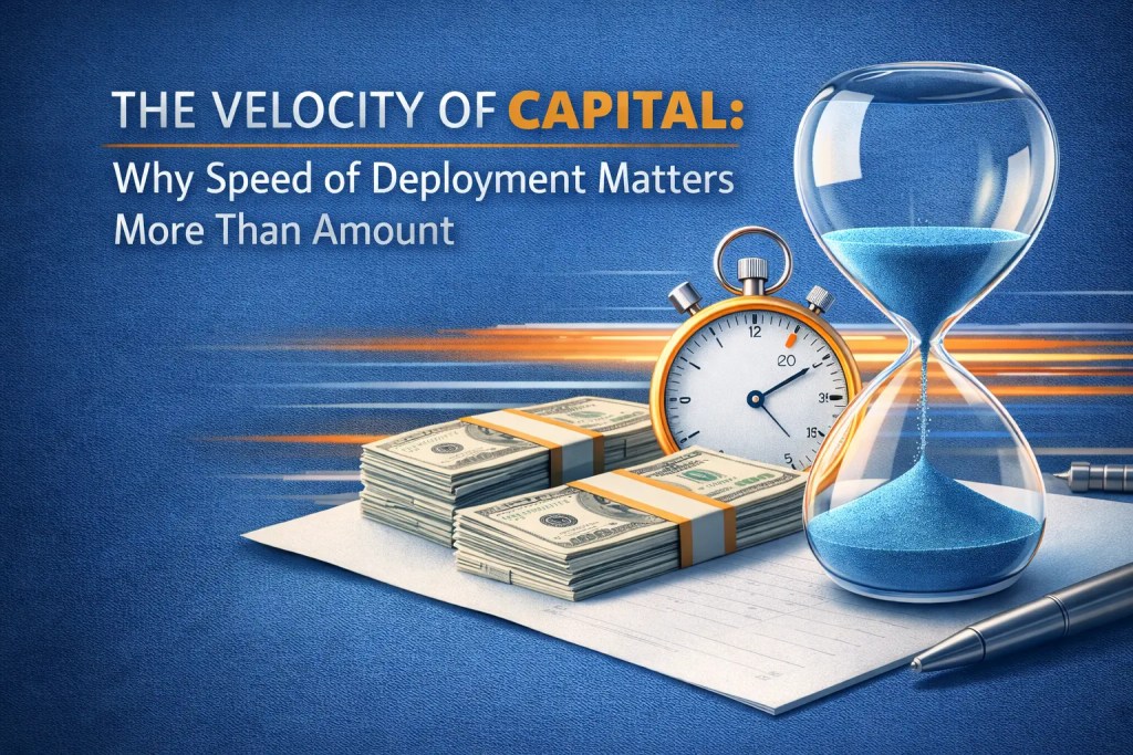 the velocity of capital why speed of deployment matters more than amount