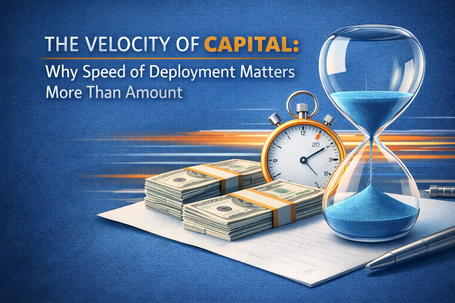 the velocity of capital why speed of deployment matters more than amount