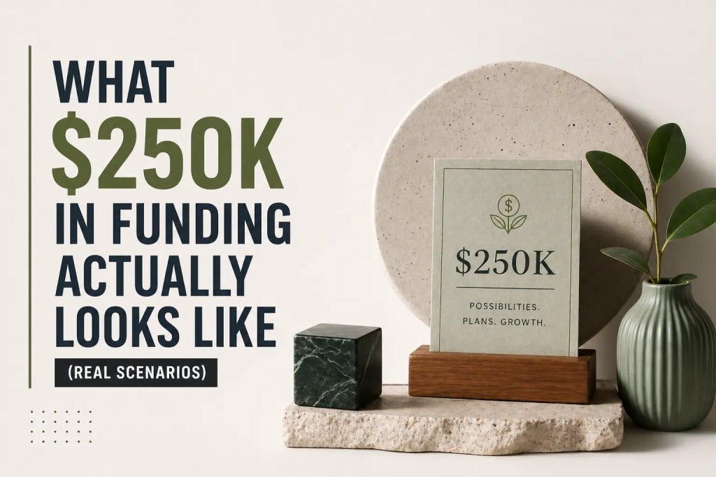 what $250k in funding actually looks like (real scenarios)