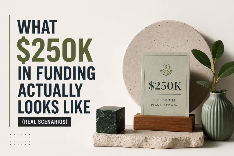 what $250k in funding actually looks like (real scenarios)