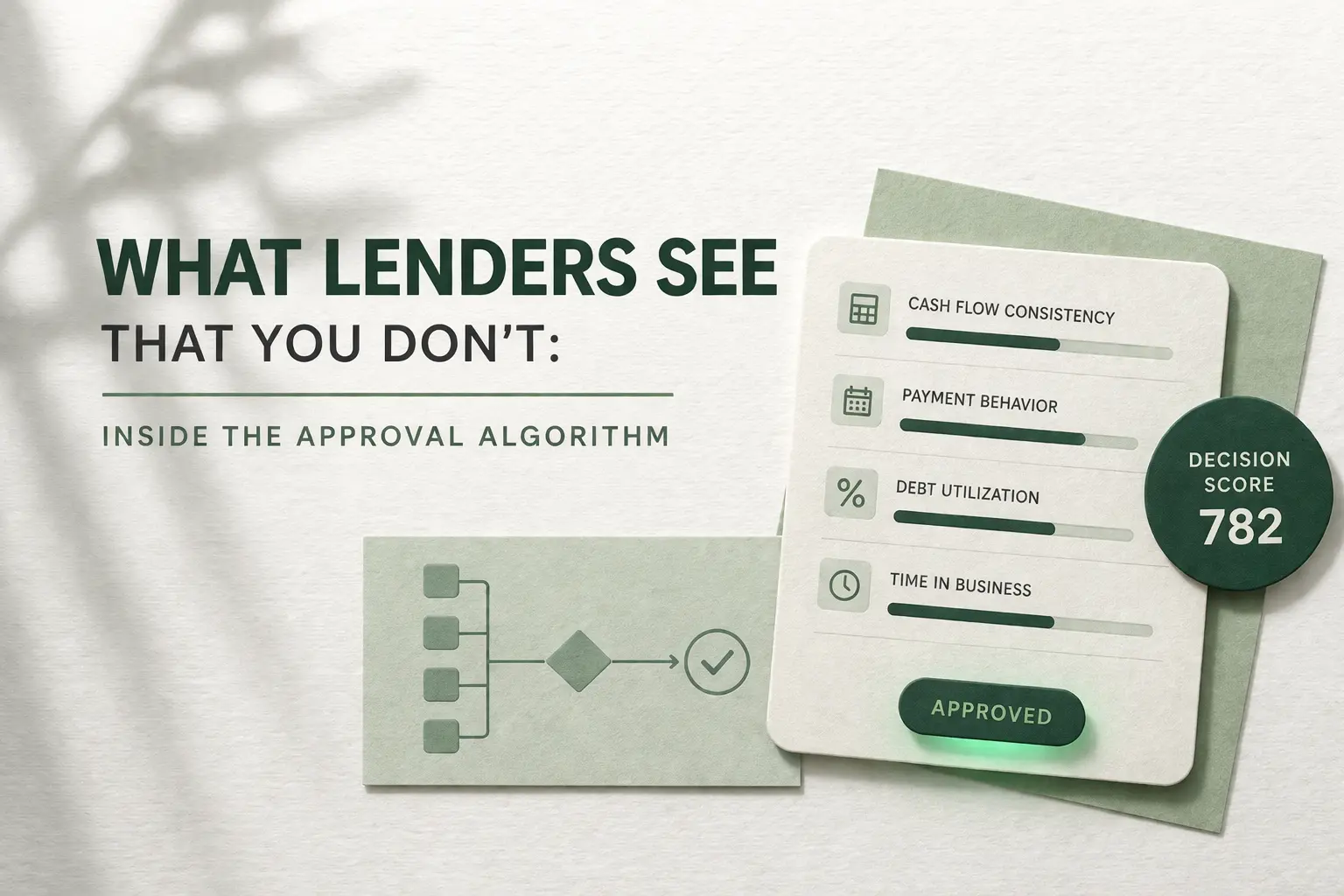 what lenders see that you don't inside the approval algorithm