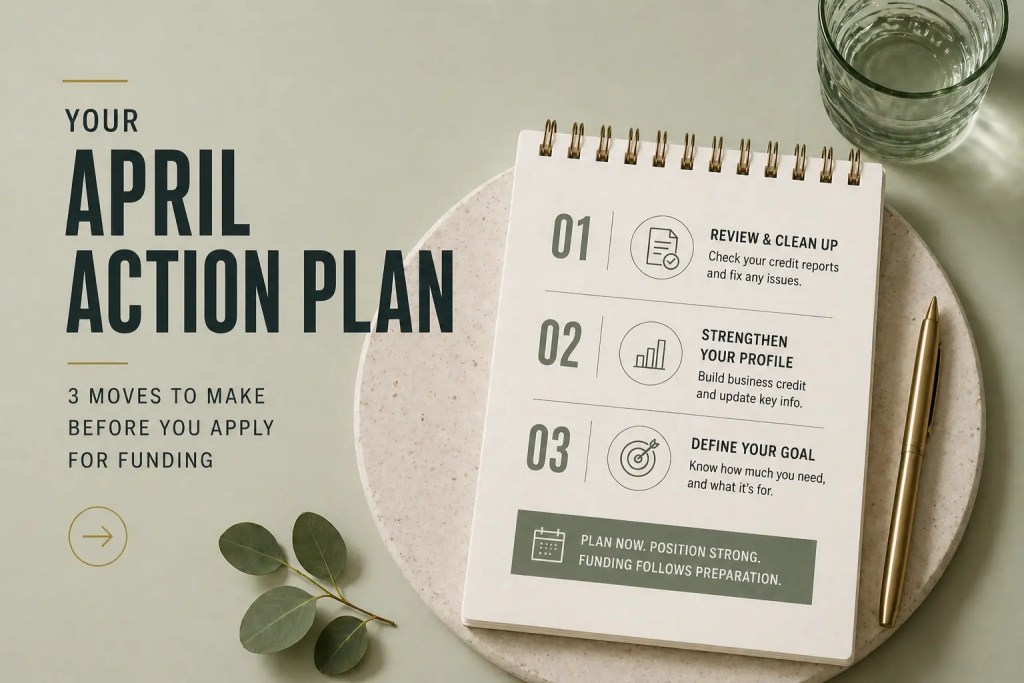 your april action plan 3 moves to make before you apply for funding