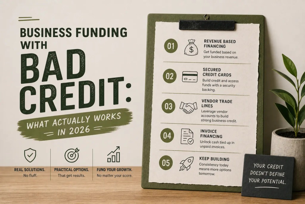 business funding with bad credit what actually works in 2026