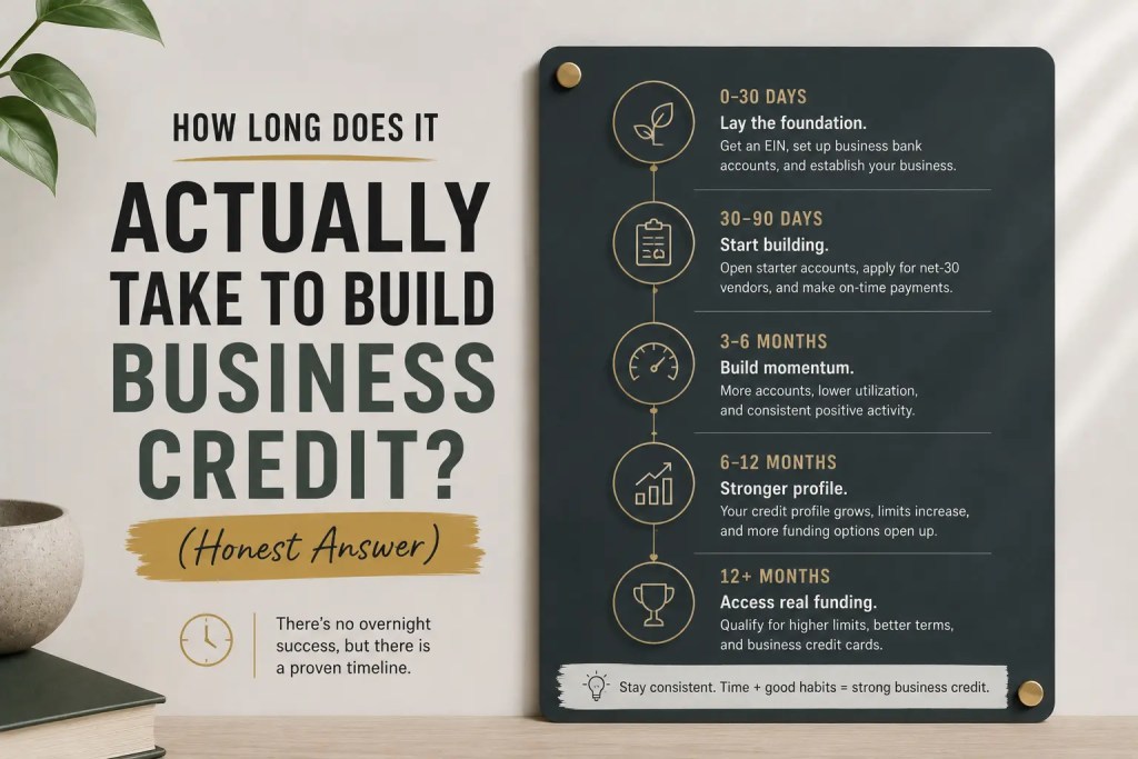 how long does it actually take to build business credit? (honest answer)