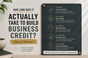 how long does it actually take to build business credit? (honest answer)