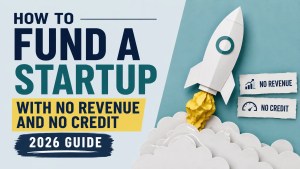 how to fund a startup with no revenue and no credit (2026 guide)
