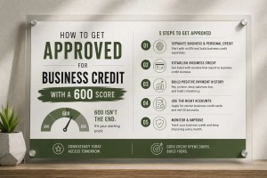 how to get approved for business credit with a 600 score