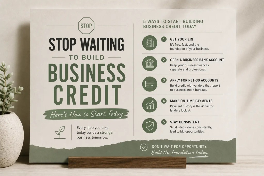 stop waiting to build business credit — here's how to start today